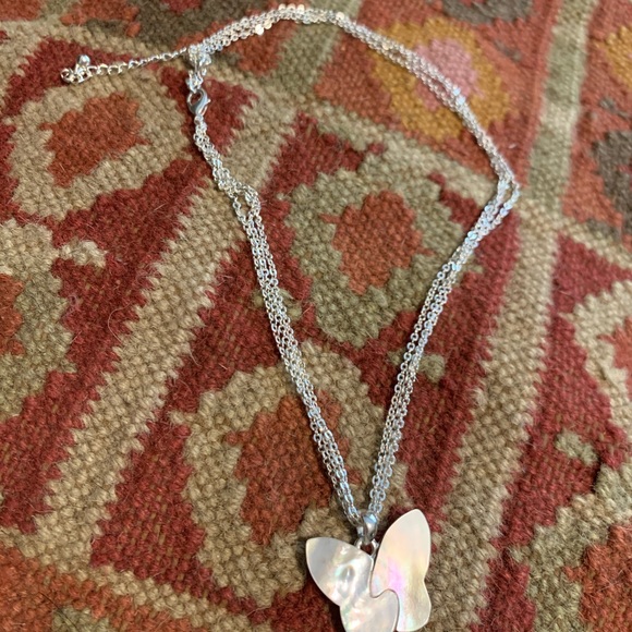 Boho Shell Butterfly Pendant Necklace - Picture 3 of 13